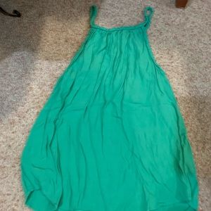 Green braided tank top